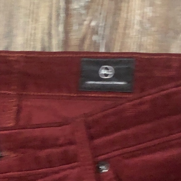 AG Adriano Goldschmied Pants Women's 28 The Jodi Crop High Rise Slim Flare Velve - Picture 2 of 6